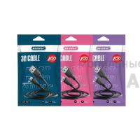 Кабель USB RECRSI CA63 Lightning чёрный