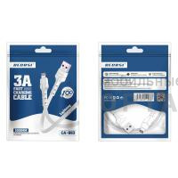 Кабель USB RECRSI CA883 Lightning белый