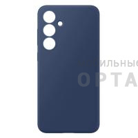 Чехол силикон COVER, бархатная подкладка в упаковке, Tecno Spark G01, синий