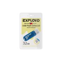 Флешка USB 32 Гб Exployd 650, USB2.0, пластик, синий