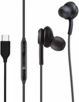 Ориг для Samsung, наушники проводные AKG Type-c Earphones, черные (в коробке) 